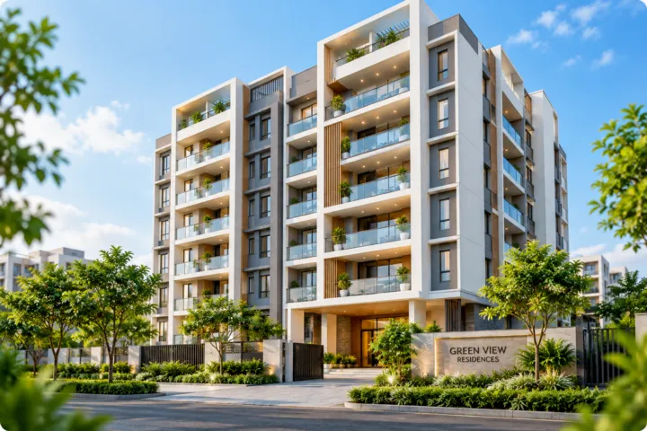 A multi-storey apartment building